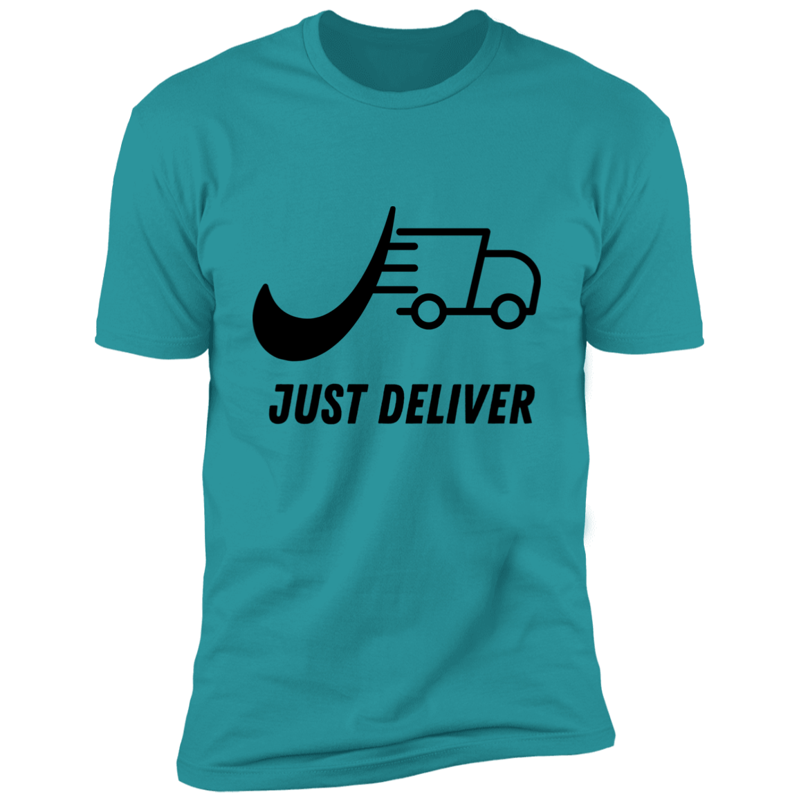 Just Deliver Truck Black Premium Short Sleeve T-Shirt