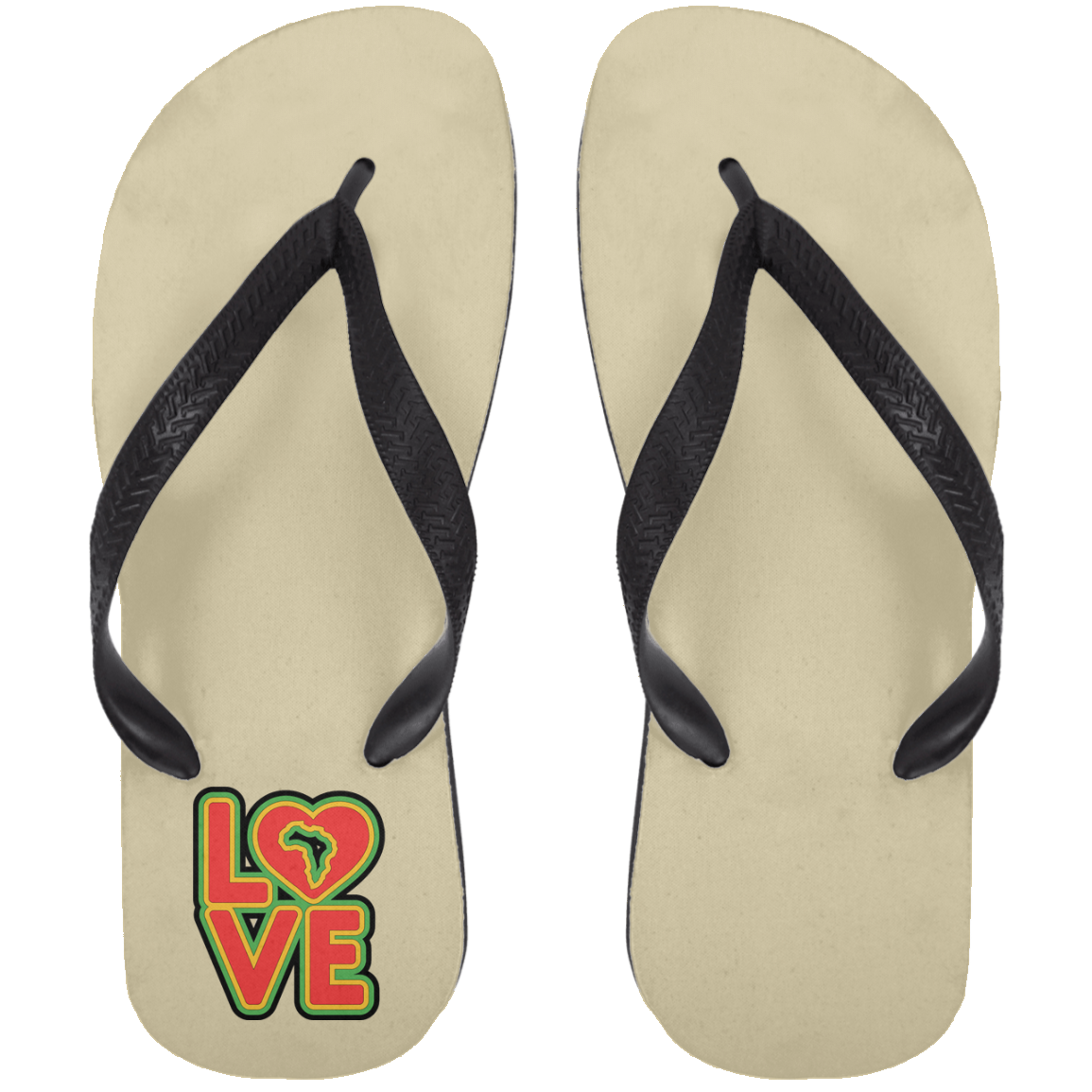 RYGB LOVE Adult Flip Flops