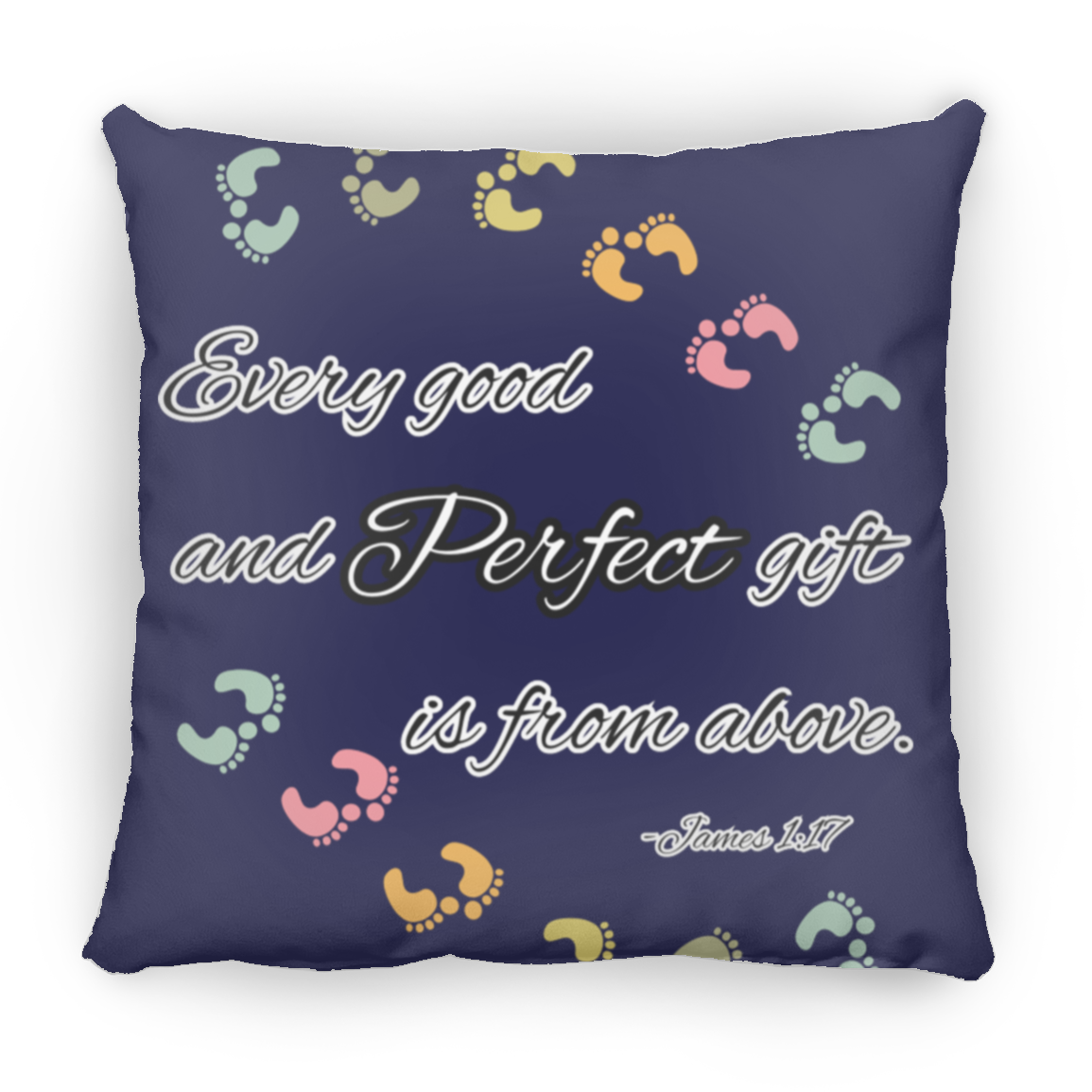 James 1:17 Large Square Pillow
