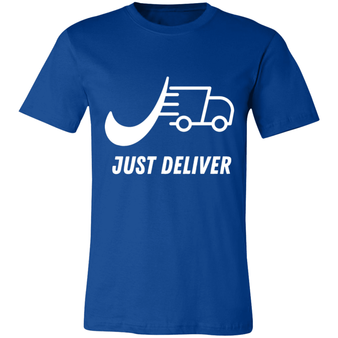 Just Deliver Truck White Unisex Jersey Short-Sleeve T-Shirt