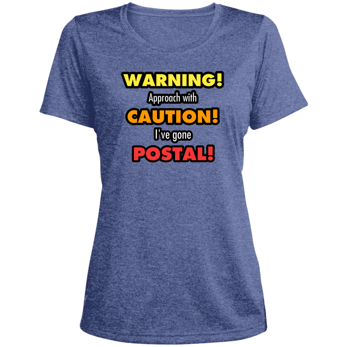 Gone Postal Ladies' Heather Scoop Neck Performance Tee