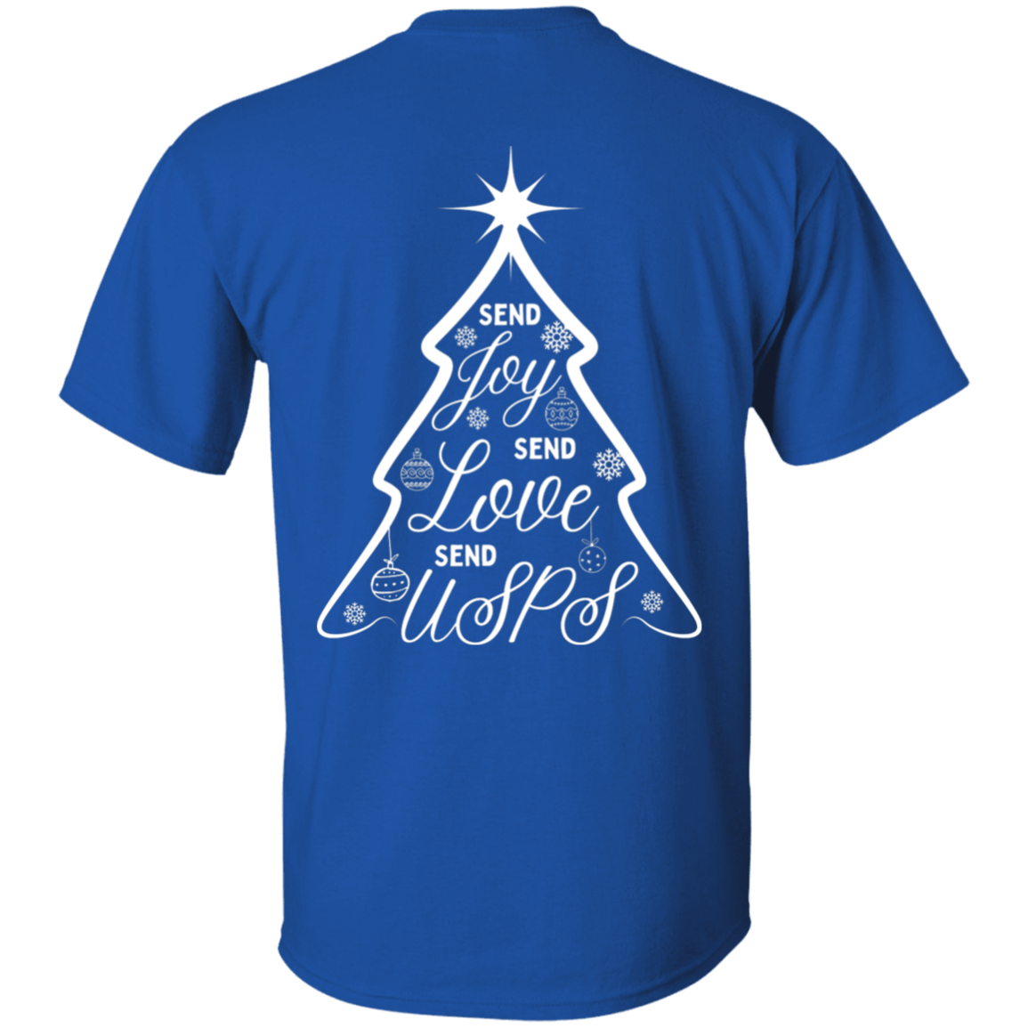 Send USPS XMas 5.3 oz. T-Shirt