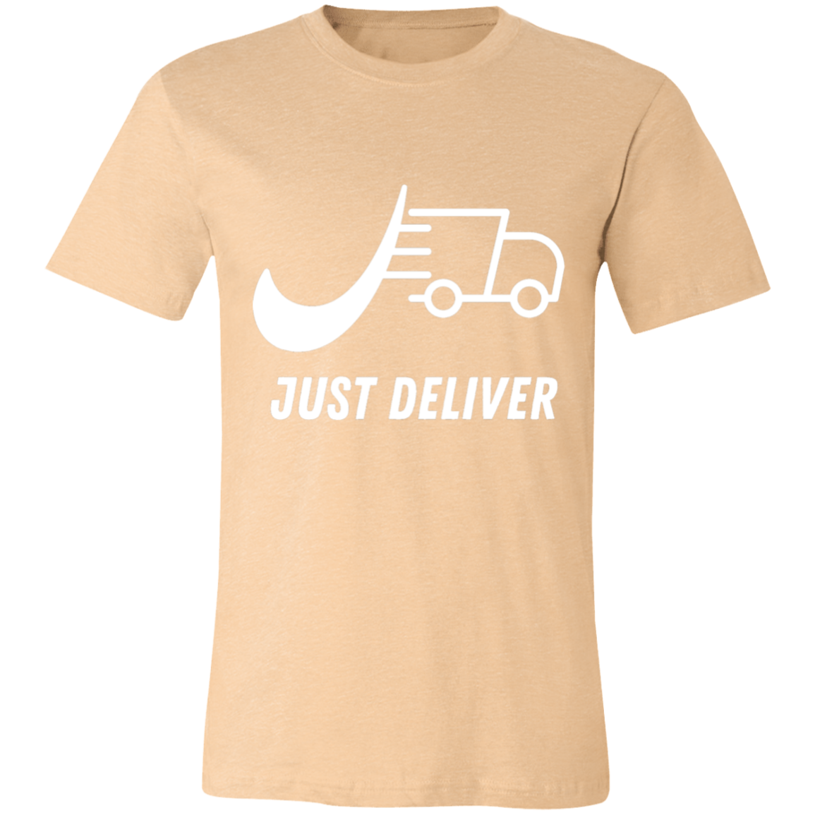 Just Deliver Truck White Unisex Jersey Short-Sleeve T-Shirt