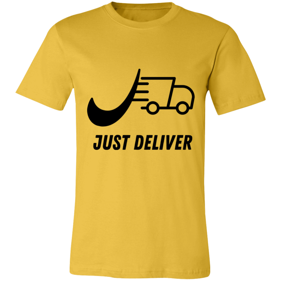 Just Deliver Truck Black Unisex Jersey Short-Sleeve T-Shirt