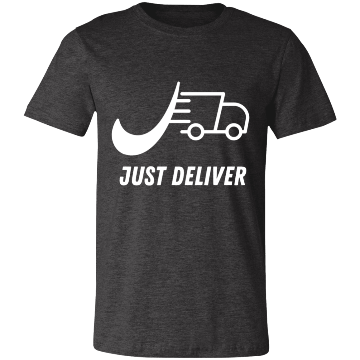 Just Deliver Truck White Unisex Jersey Short-Sleeve T-Shirt