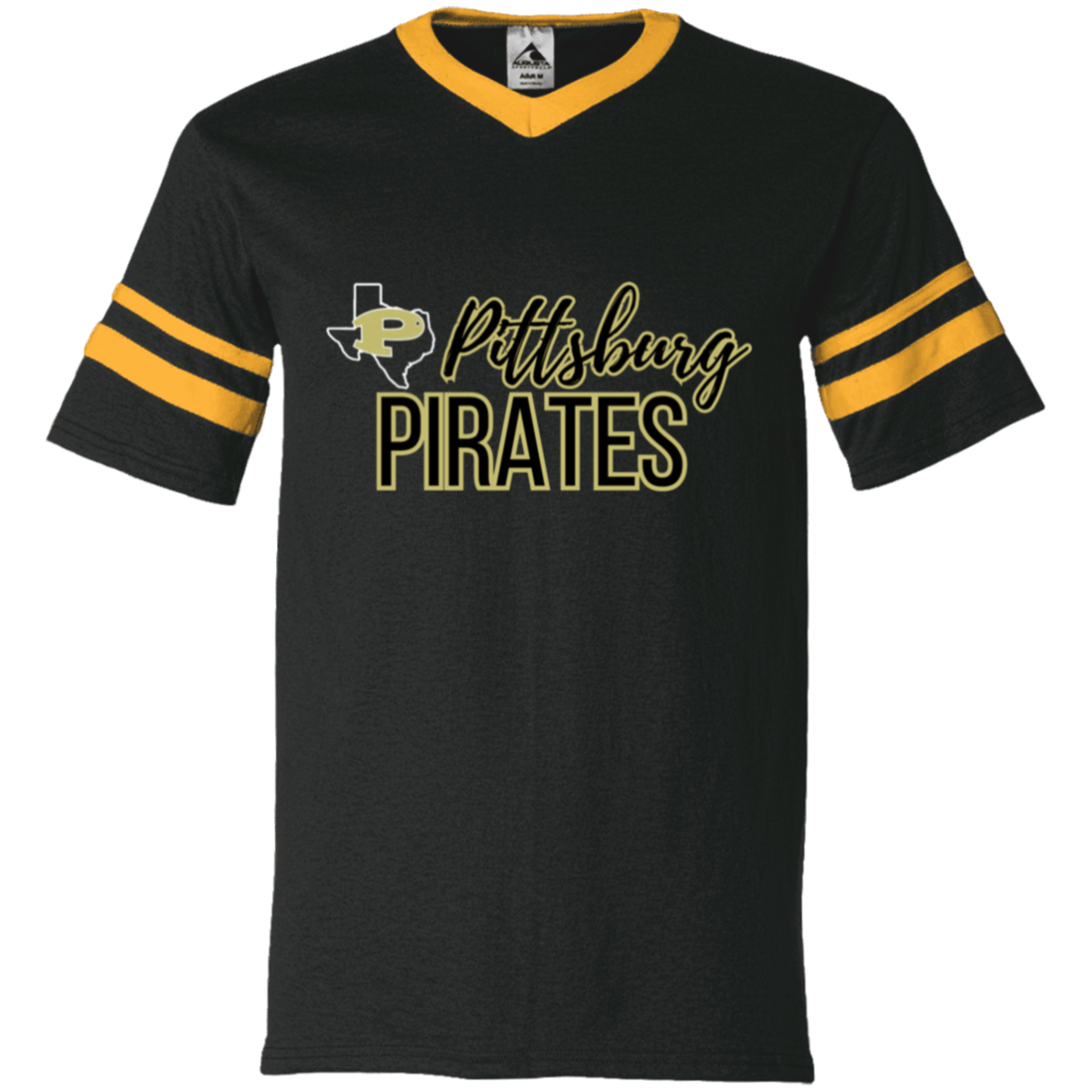 Pittsburg Pirates V-Neck Sleeve Stripe Jersey
