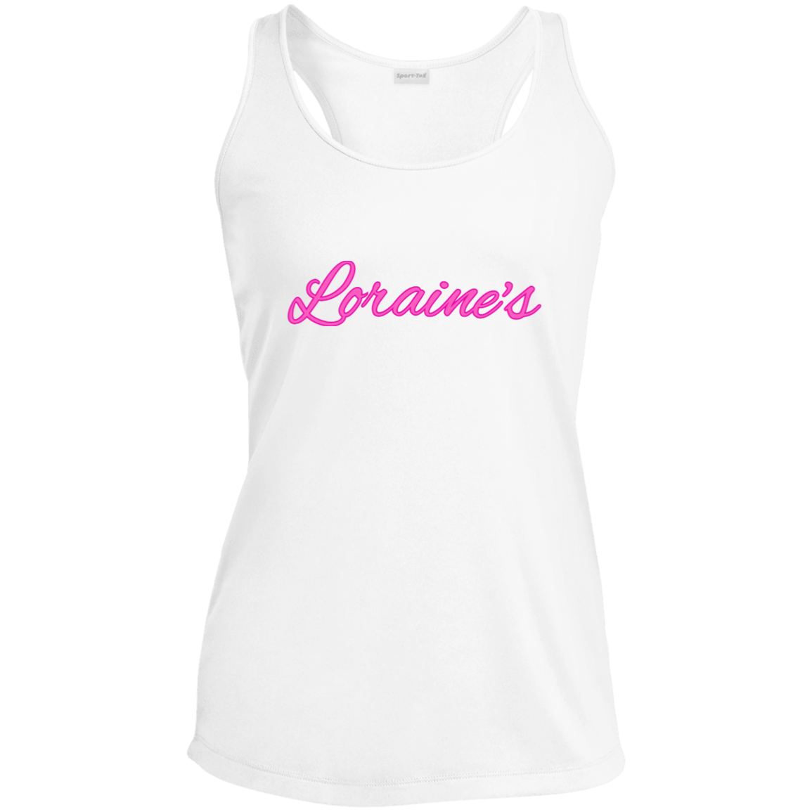 Loraine's Pink Ladies' Performance Racerback Tank
