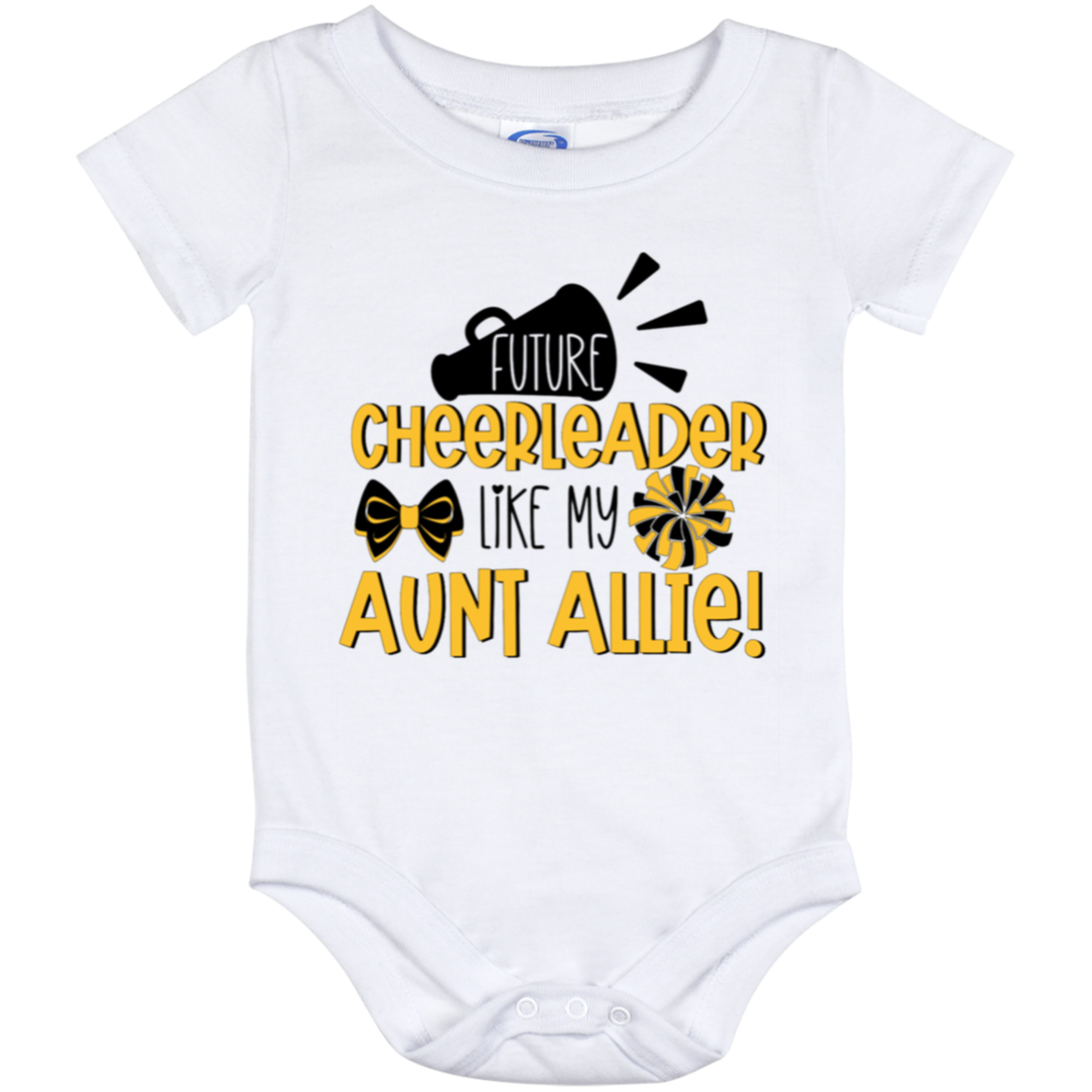 Future Cheerleader Allie Baby Onesie 12 Month