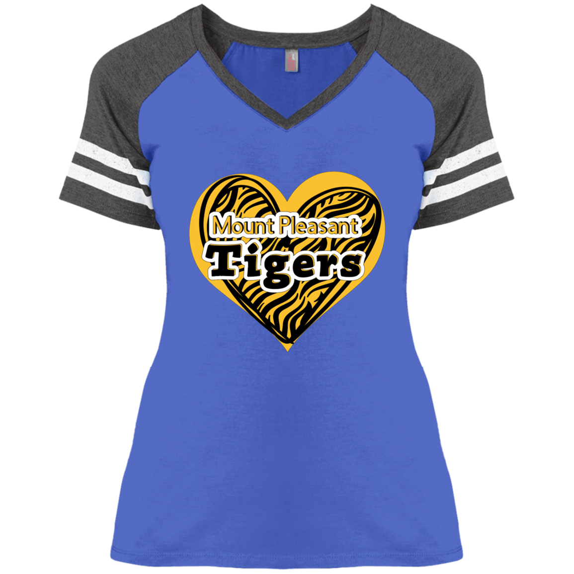 MP Tiger Love Ladies' Game V-Neck T-Shirt