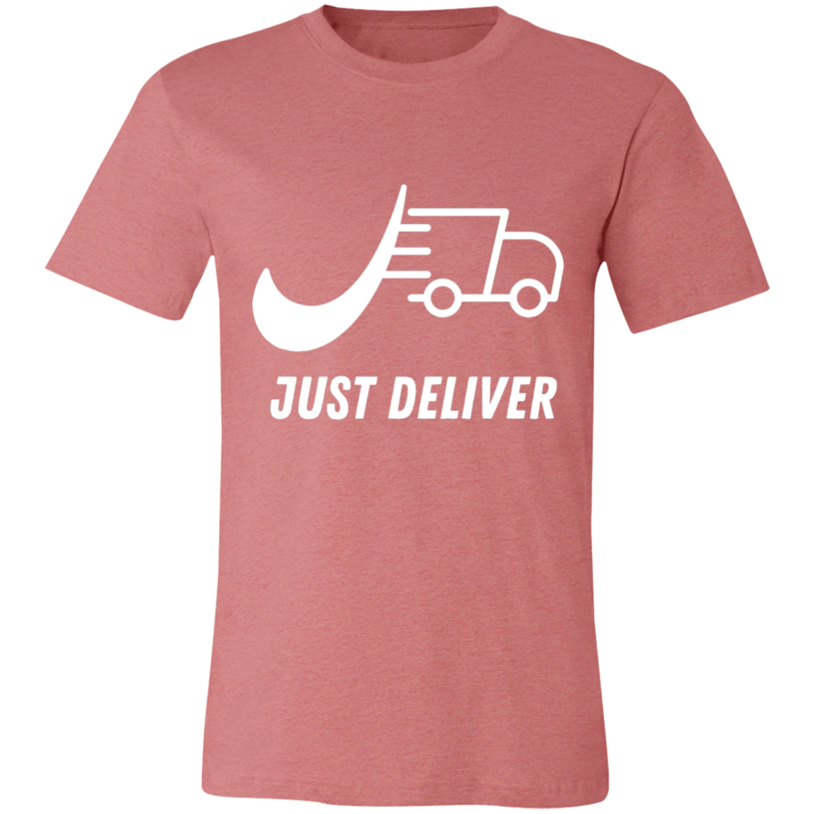 Just Deliver Truck White Unisex Jersey Short-Sleeve T-Shirt