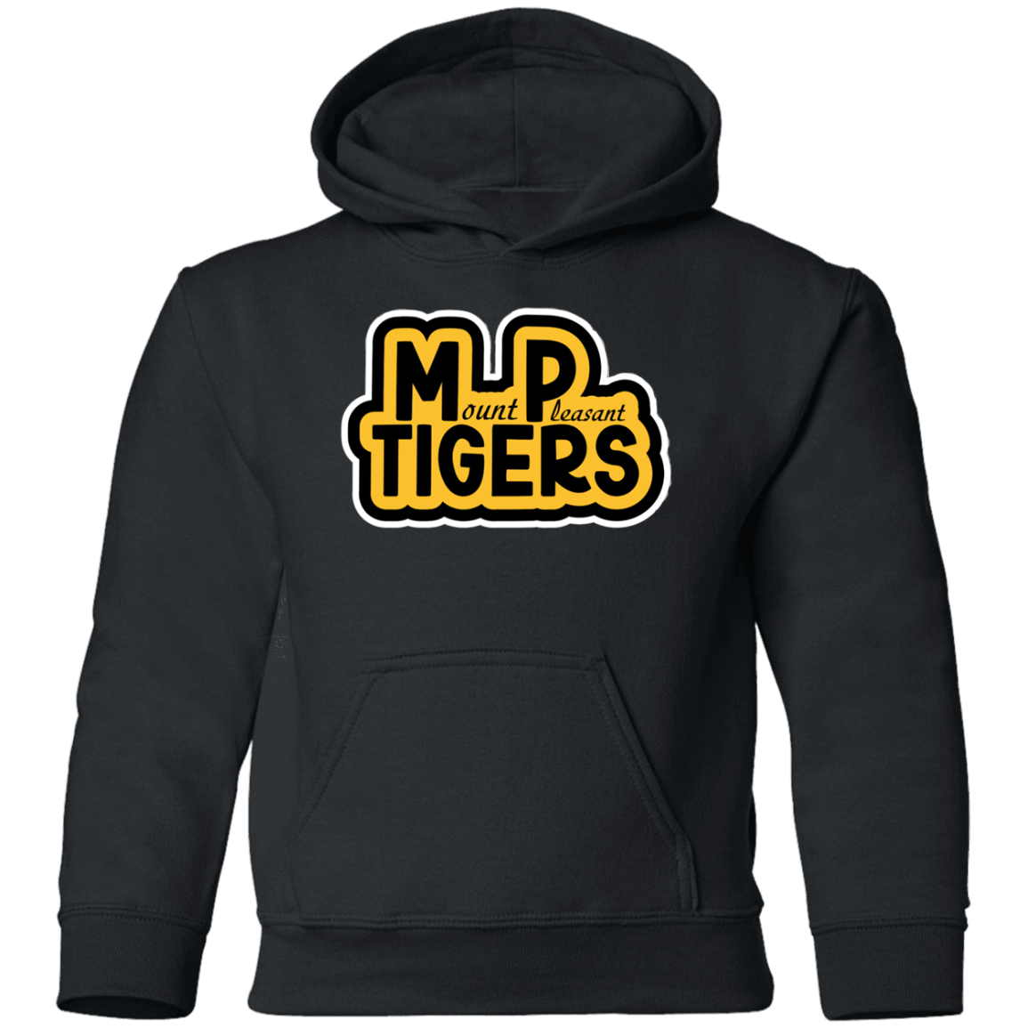MP Tigers Black & Gold Youth Pullover Hoodie
