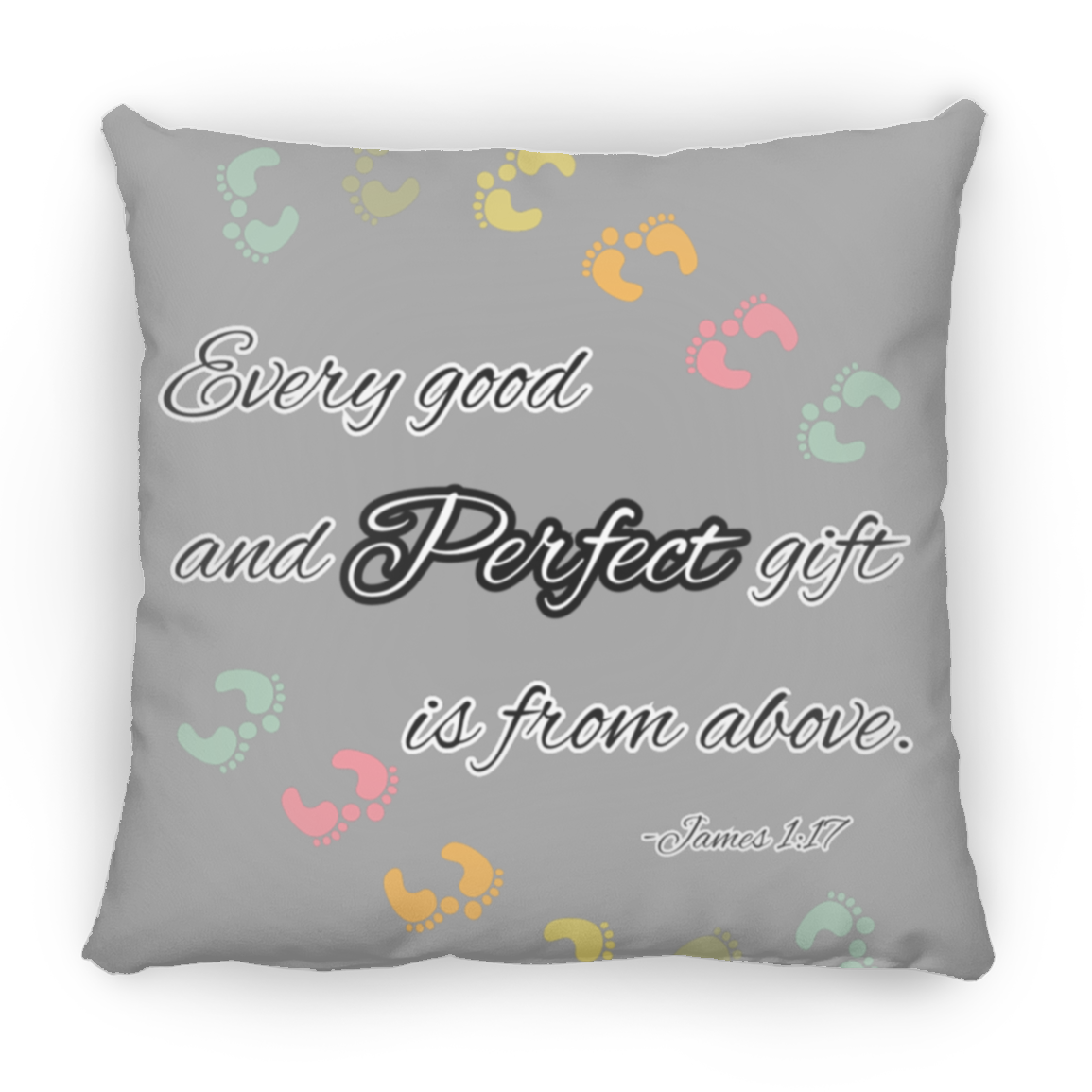 James 1:17 Large Square Pillow