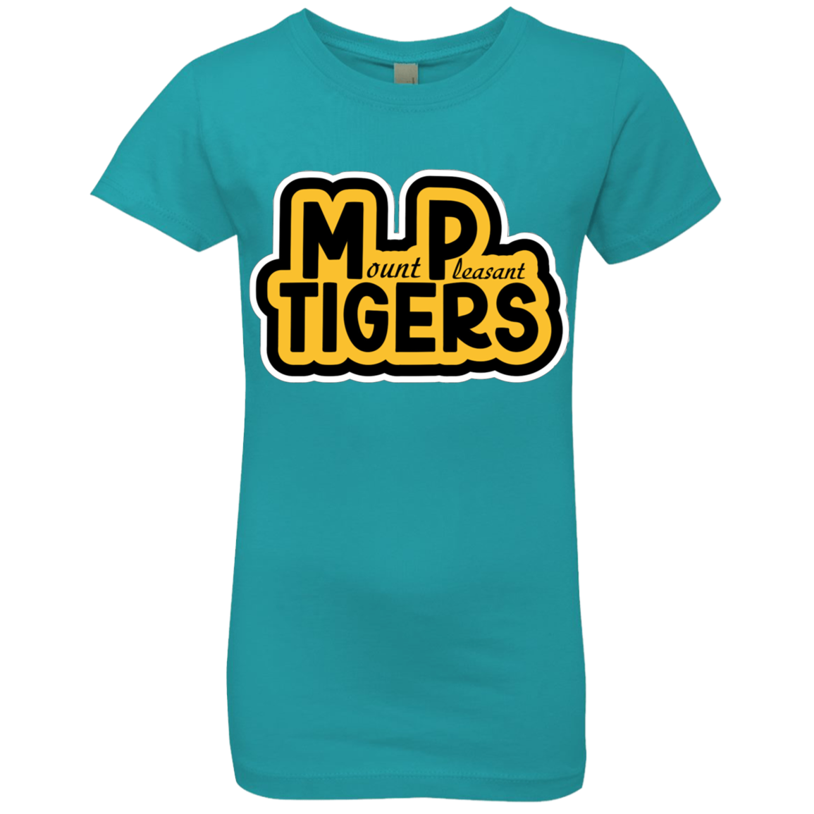 MP Tiger's Black & Gold- Girls' Princess T-Shirt