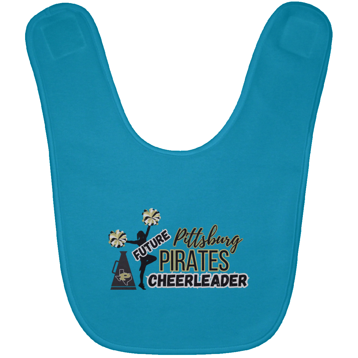 Future Pitt Pirate Cheerleader Baby Bib