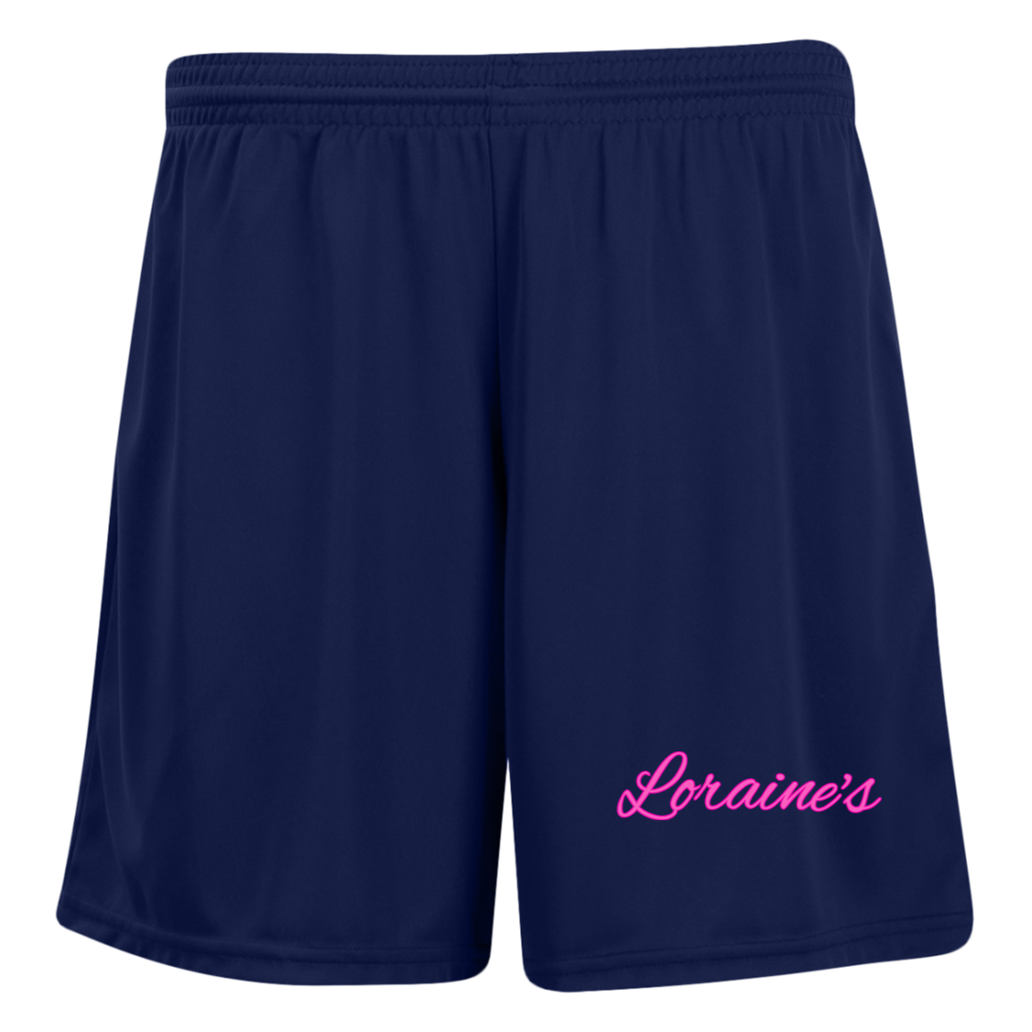 Loraine's Pink Ladies' Moisture-Wicking 7 inch Inseam Training Shorts