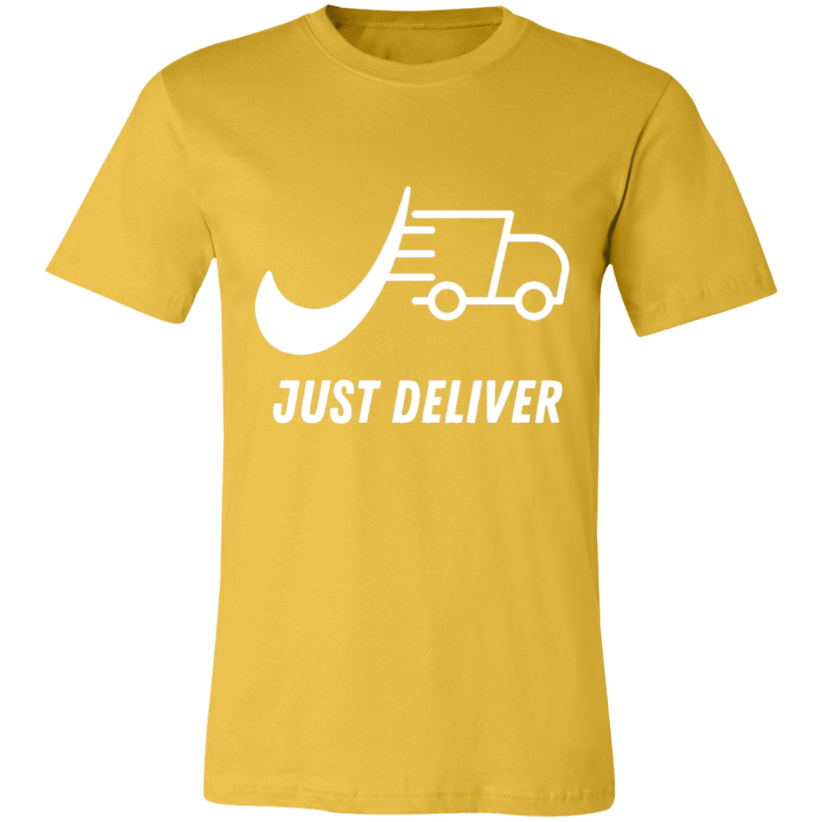 Just Deliver Truck White Unisex Jersey Short-Sleeve T-Shirt