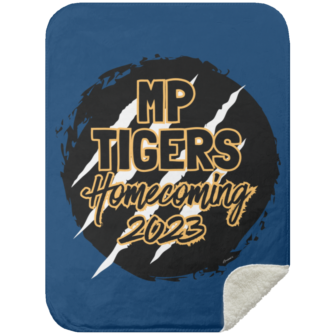 MP Tiger HoCo2023 Mink Sherpa Blanket 30x40