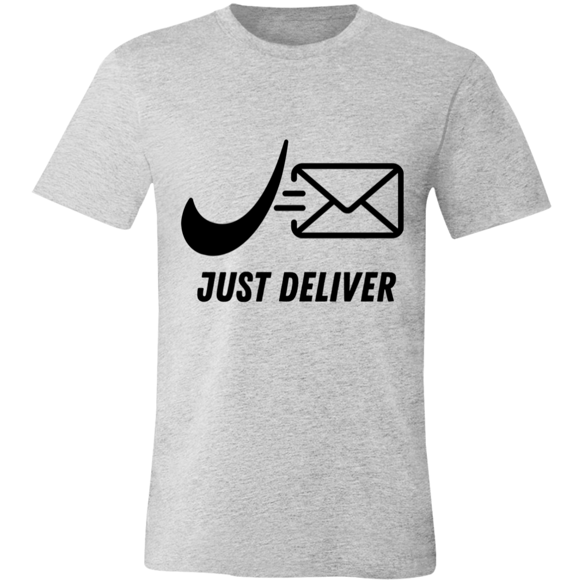 Just Deliver Envelope Black Unisex Jersey Short-Sleeve T-Shirt