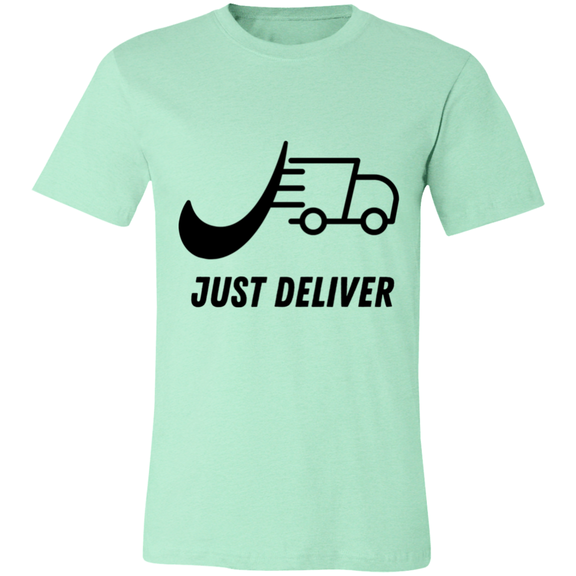 Just Deliver Truck Black Unisex Jersey Short-Sleeve T-Shirt