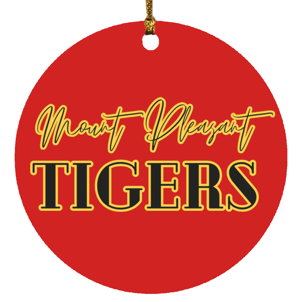 MP Tigers Circle Ornament