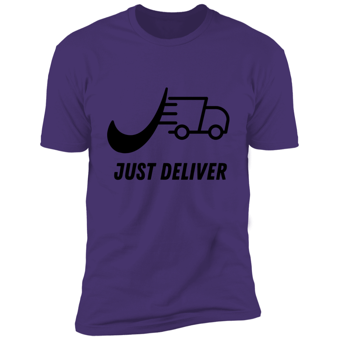 Just Deliver Truck Black Premium Short Sleeve T-Shirt
