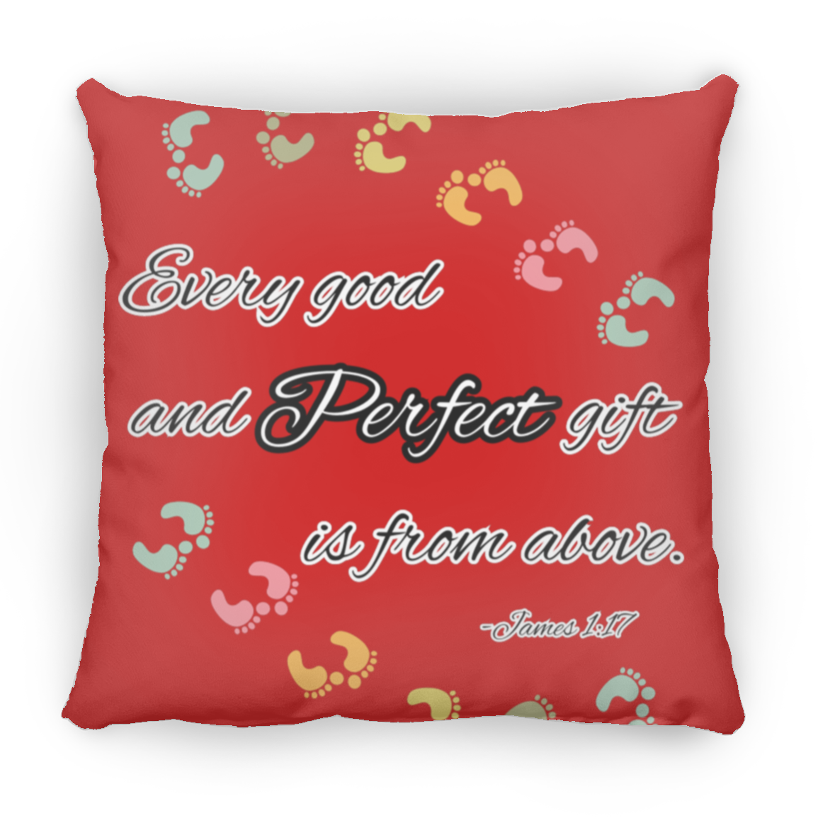 James 1:17 Large Square Pillow