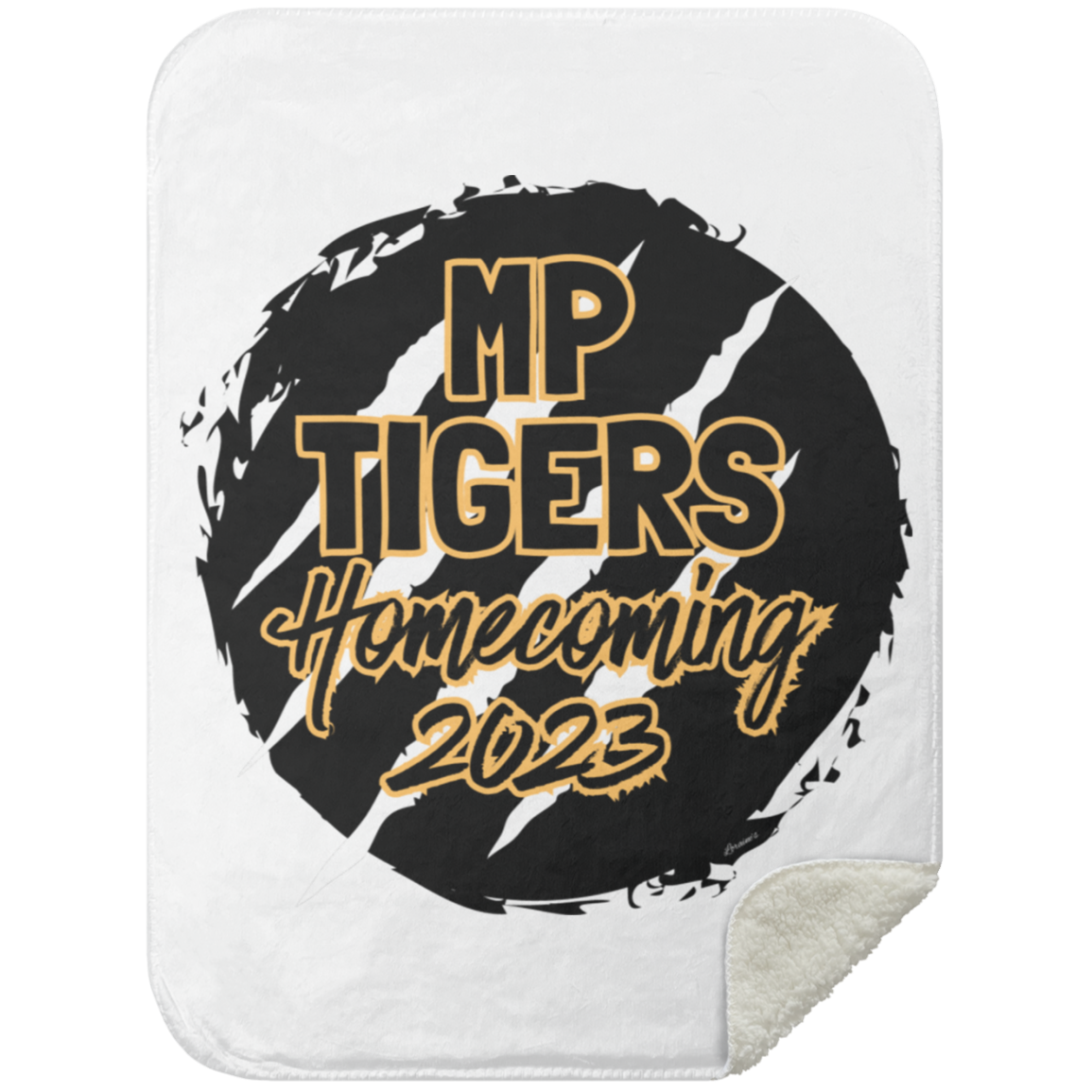 MP Tiger HoCo2023 Mink Sherpa Blanket 30x40