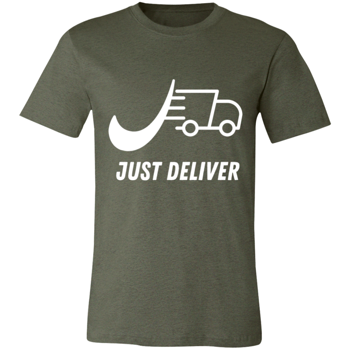 Just Deliver Truck White Unisex Jersey Short-Sleeve T-Shirt