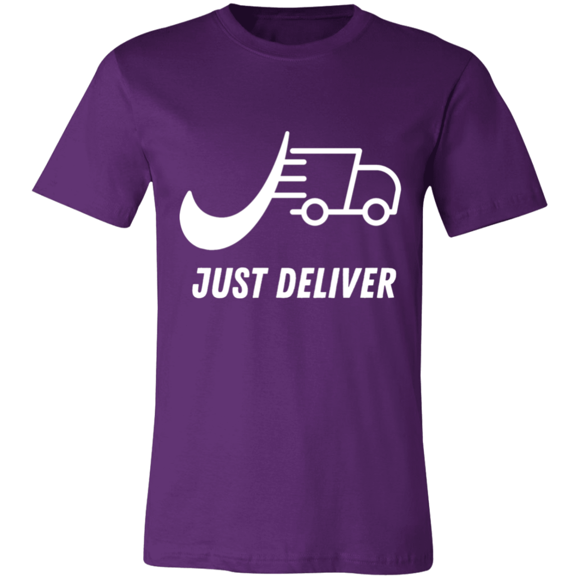 Just Deliver Truck White Unisex Jersey Short-Sleeve T-Shirt