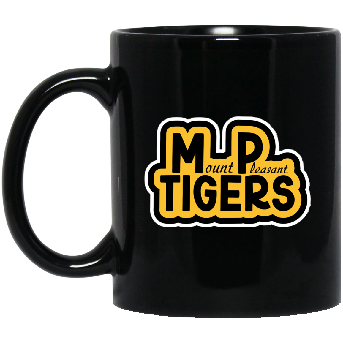 MP Tigers Black & Gold 11 oz. Black Mug