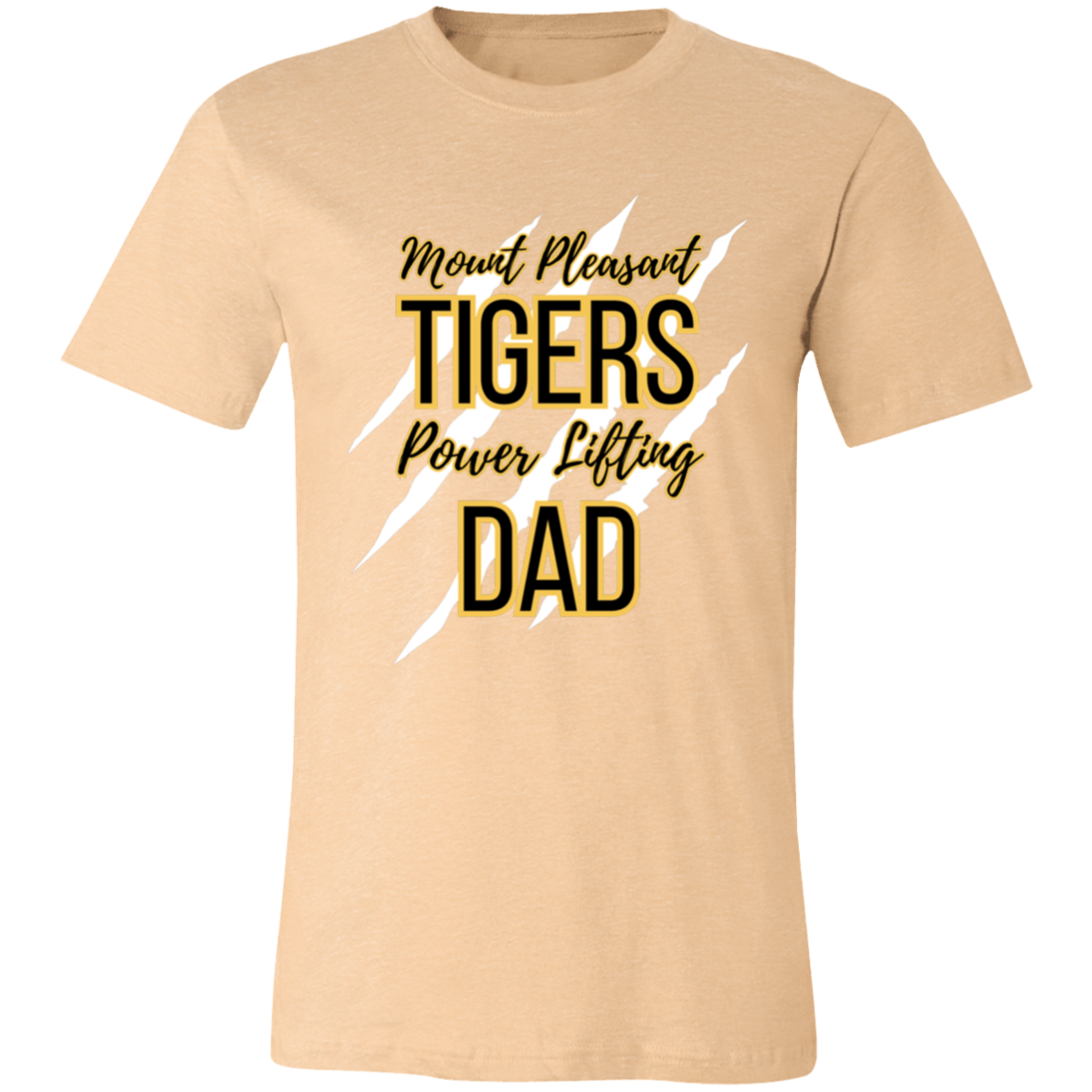 MPTiger Power Lifting DAD Jersey Short-Sleeve T-Shirt