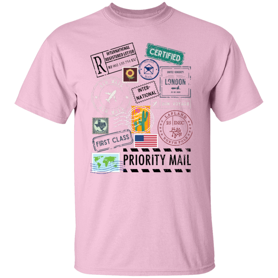 Postage Multi 5.3 oz. T-Shirt