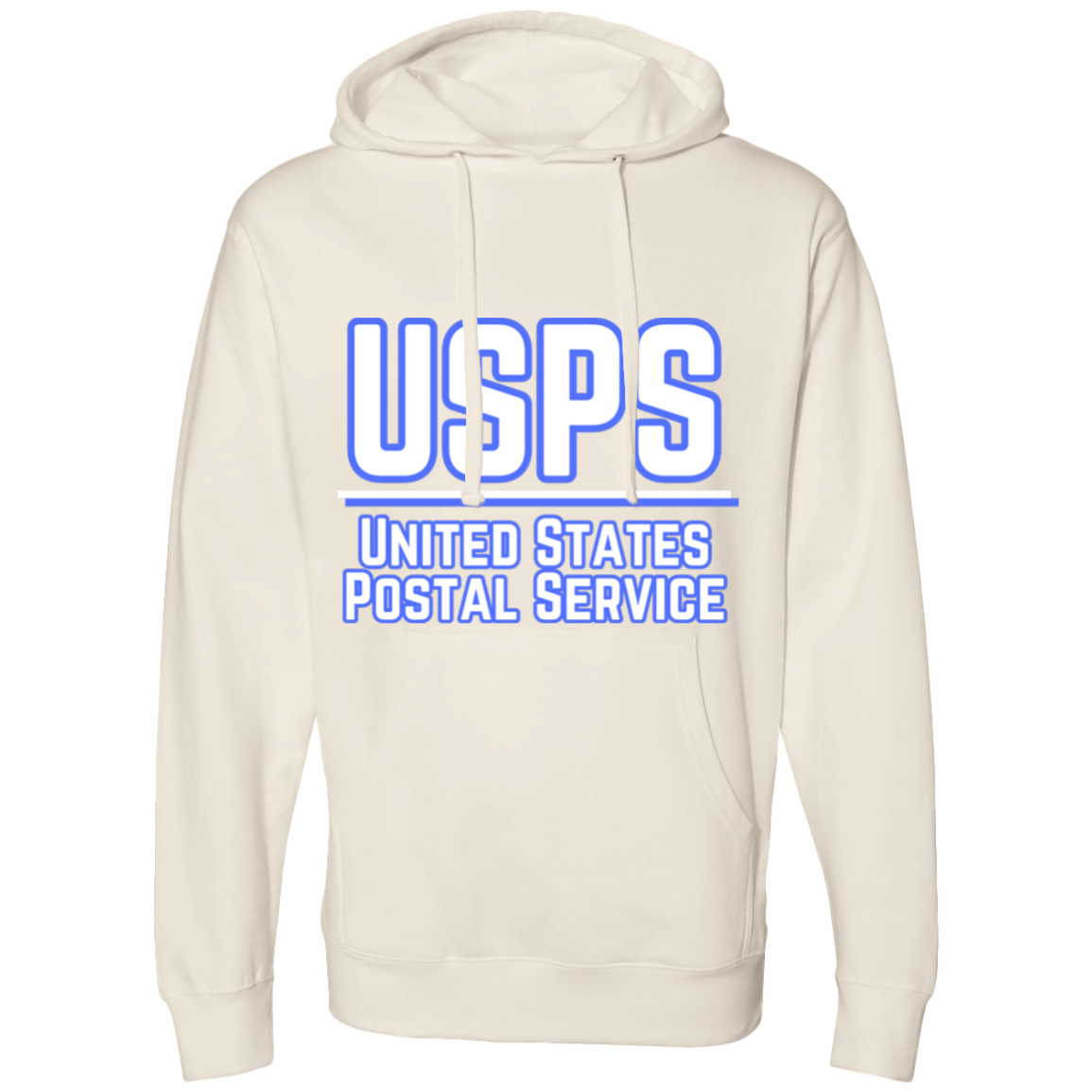 USPS B&W Midweight Hooded Sweatshirt