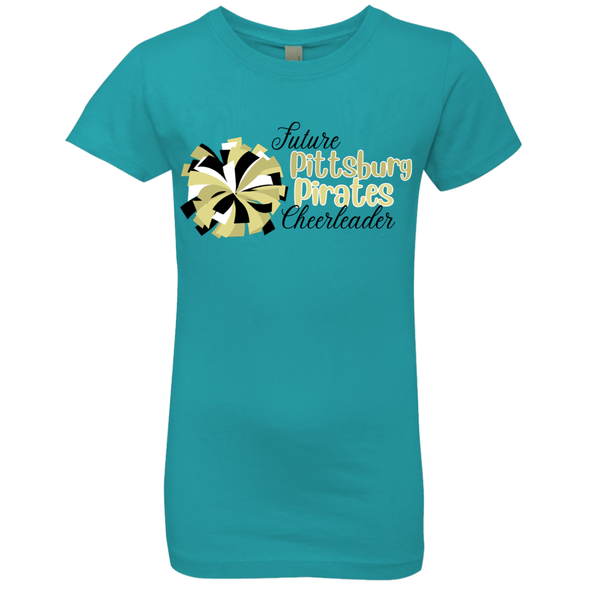 Future Pitt Pirate Cheer Pom Girls' Princess T-Shirt