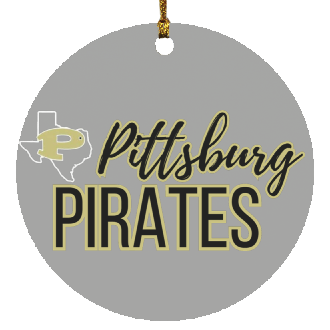 Pittsburg Pirates Circle Ornament