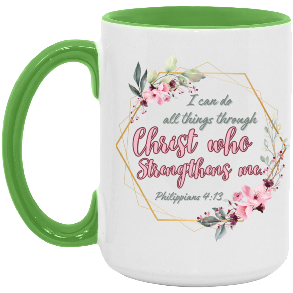 Phil 4:13 15oz. Accent Mug