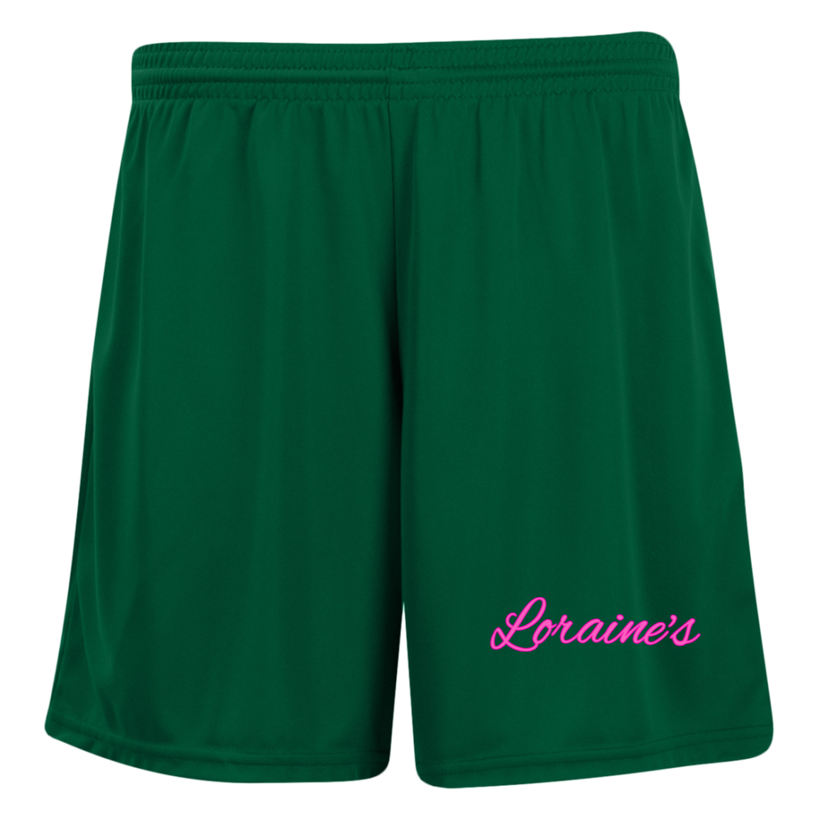 Loraine's Pink Ladies' Moisture-Wicking 7 inch Inseam Training Shorts