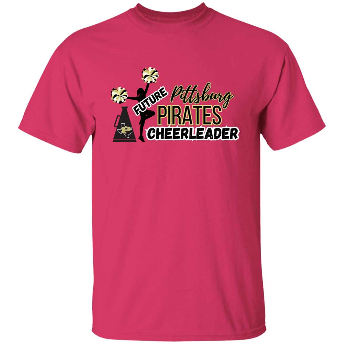 Future Pitt Pirate Cheerleader Youth 5.3 oz 100% Cotton T-Shirt