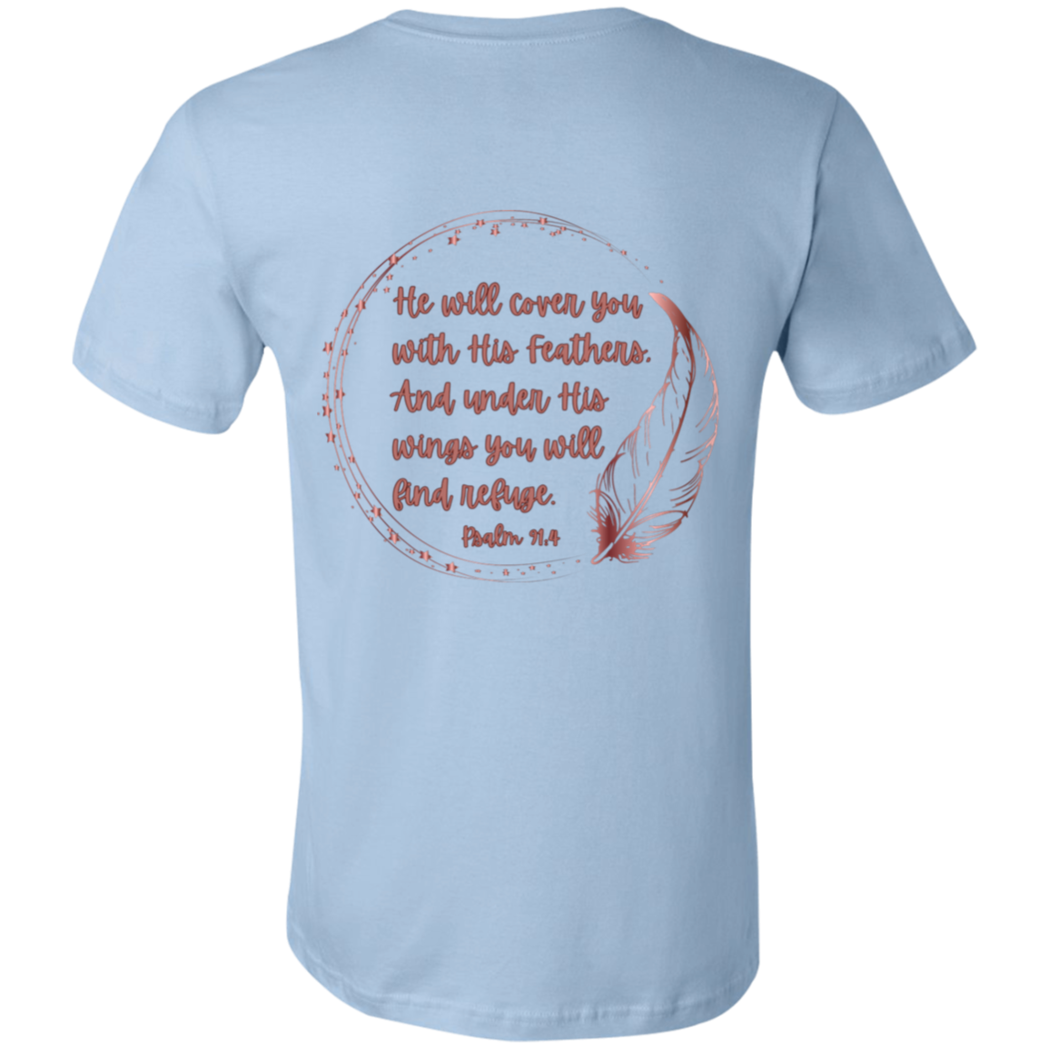 Psalm 91:4 Mauve Unisex Jersey Short-Sleeve T-Shirt