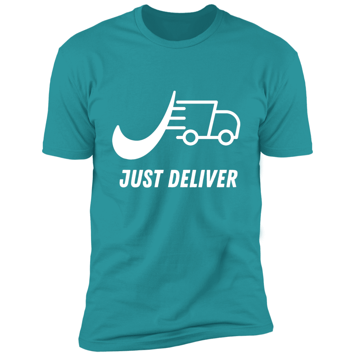Just Deliver Truck White Premium Short Sleeve T-Shirt