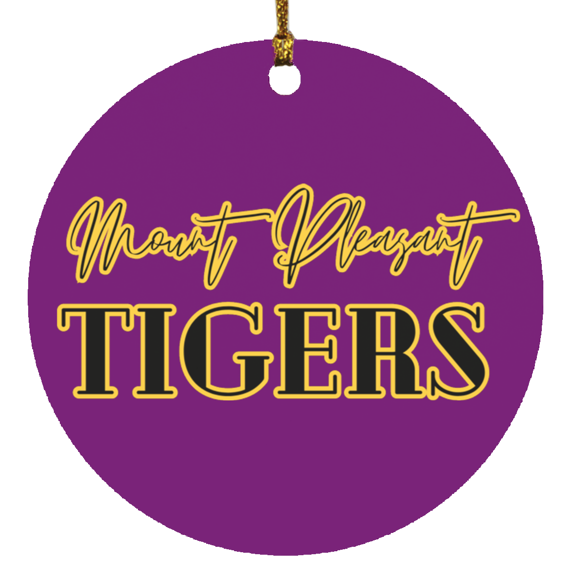 MP Tigers Circle Ornament