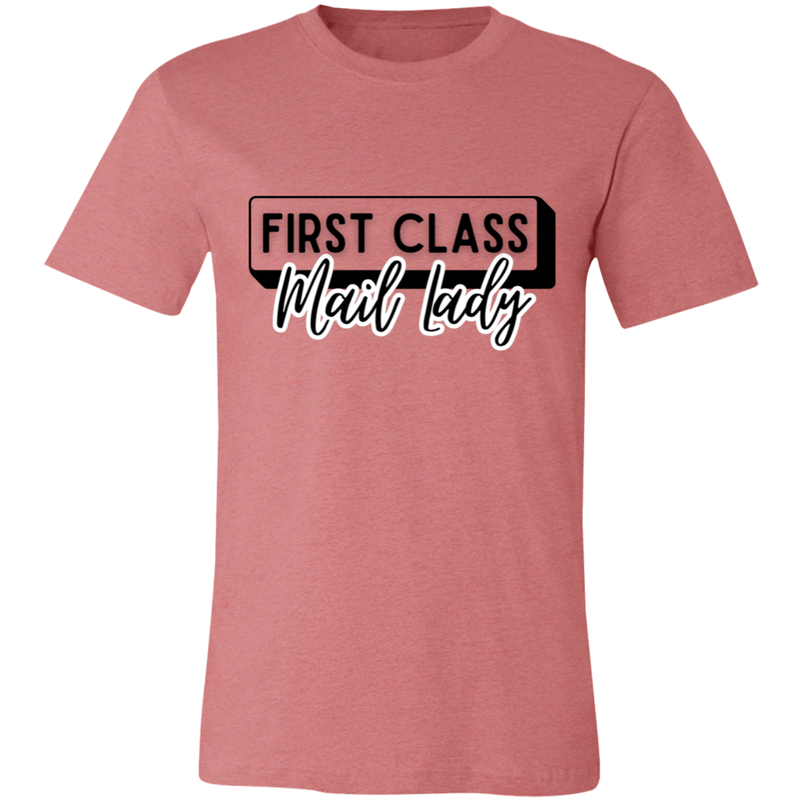 First Class Mail Lady 2- Unisex Jersey Short-Sleeve T-Shirt