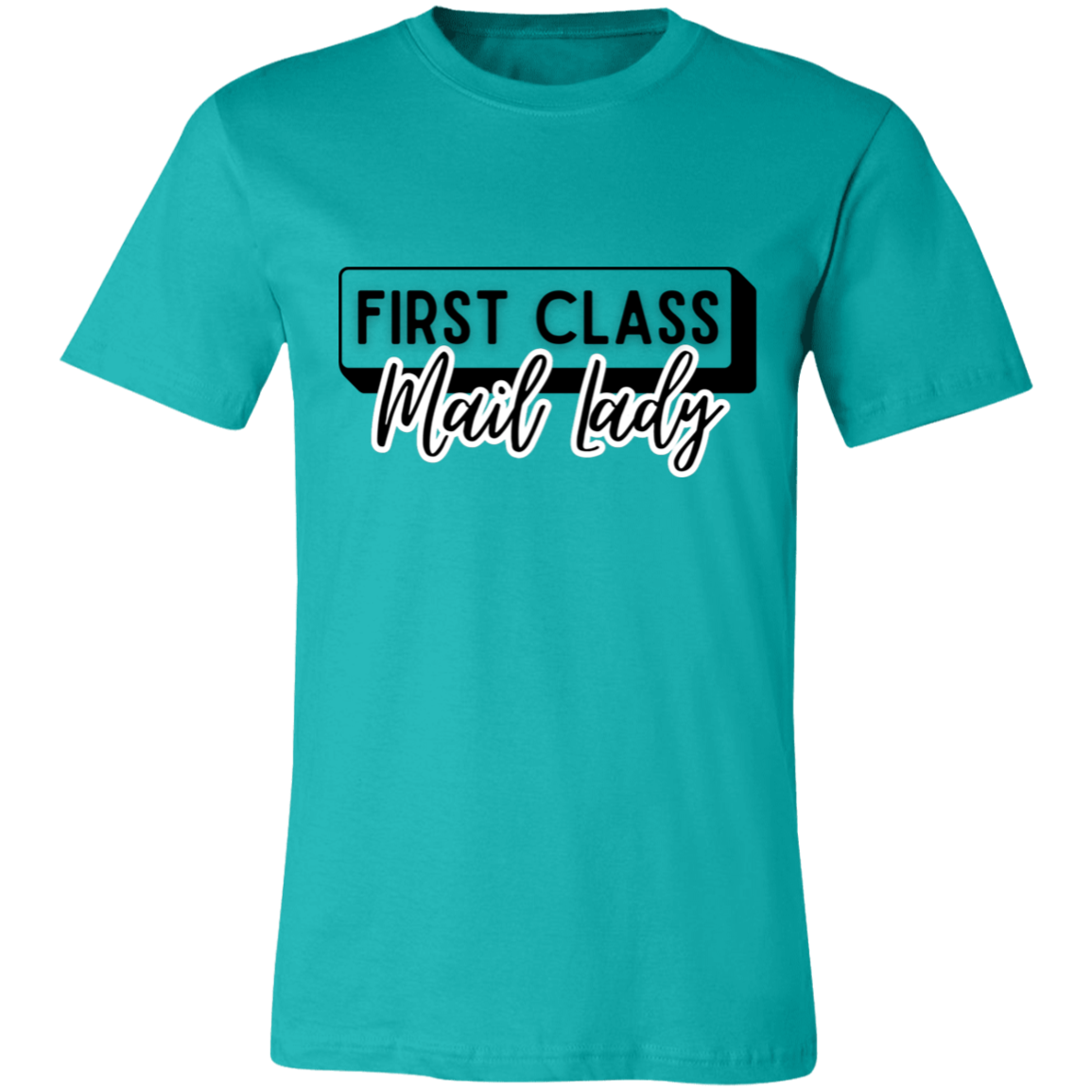 First Class Mail Lady 2- Unisex Jersey Short-Sleeve T-Shirt