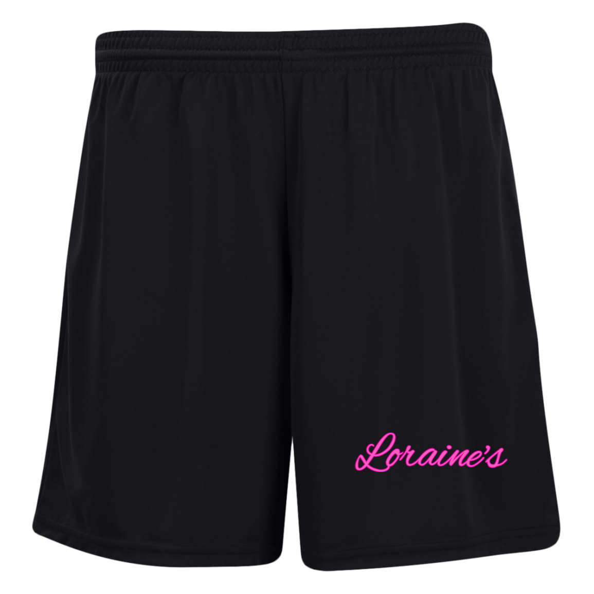 Loraine's Pink Ladies' Moisture-Wicking 7 inch Inseam Training Shorts