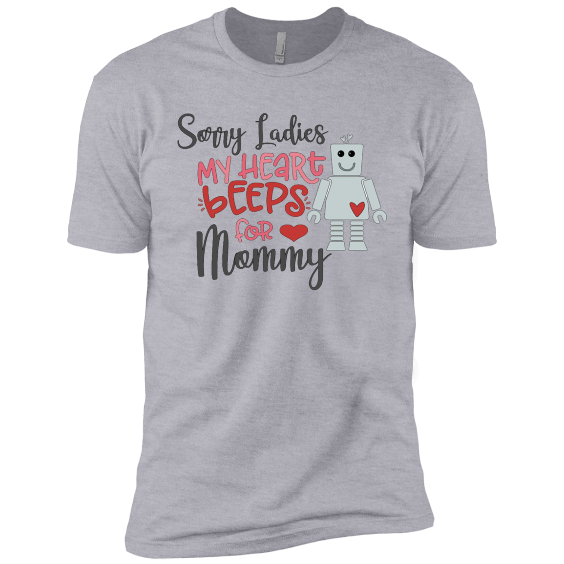 My Heart Beeps for Mommy- Boys' Cotton T-Shirt