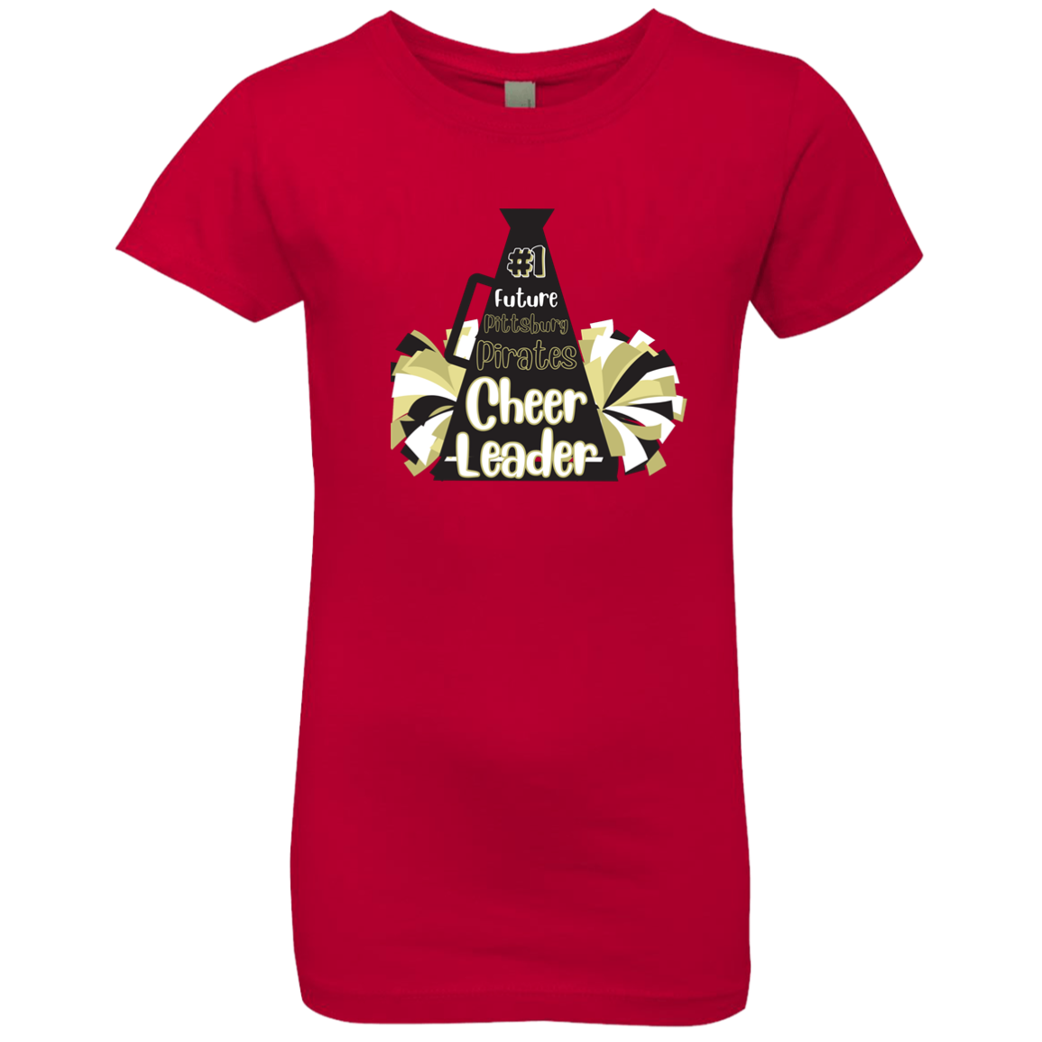 Future Pitt Pirate Cheer Megaphone Girls' Princess T-Shirt