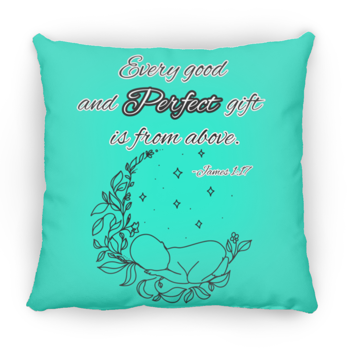 James 1:17 Large Square Pillow