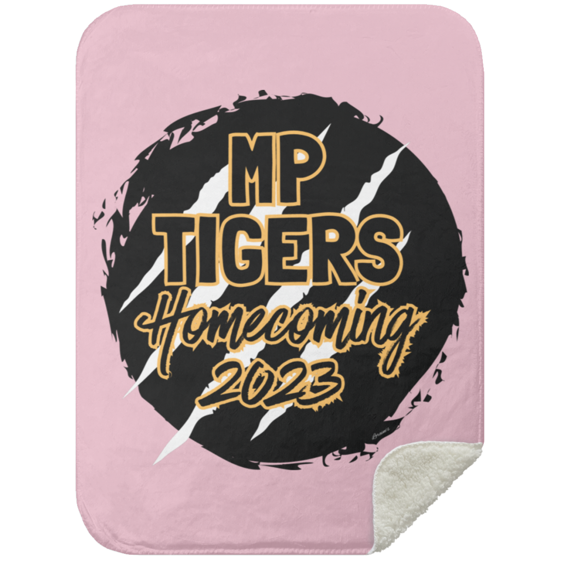 MP Tiger HoCo2023 Mink Sherpa Blanket 30x40