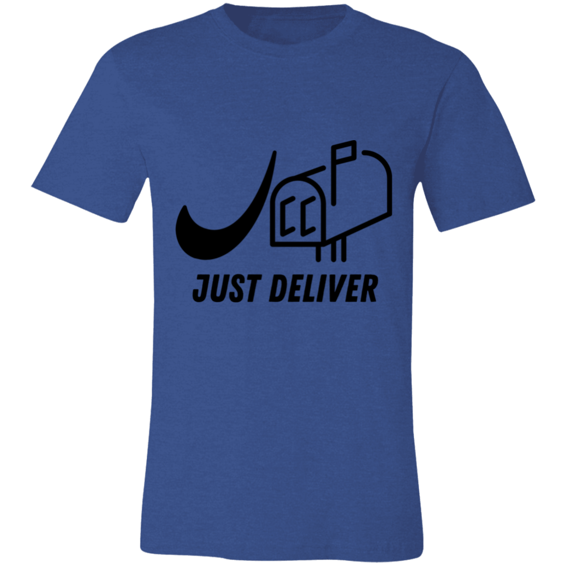 Just Deliver Mailbox Black Unisex Jersey Short-Sleeve T-Shirt