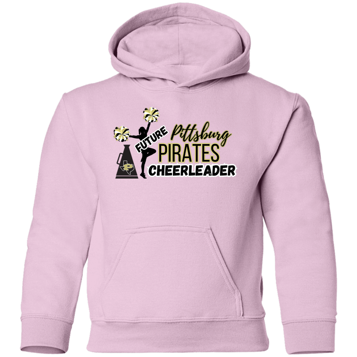 Future Pitt Pirate Cheerleader Youth Pullover Hoodie